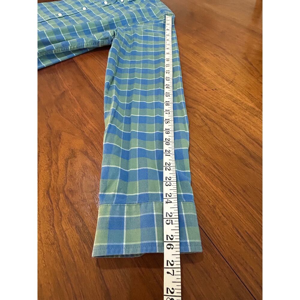 Plaid L.L. Bean Oxford Shirt, Slightly Fitted Untucked‎ Fit - (Mens XL Tall) - Picture 6 of 10